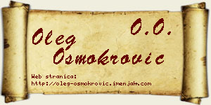 Oleg Osmokrović vizit kartica